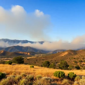 California landscape illustrating wildfire risks