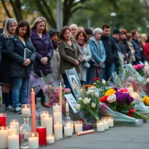Candlelight memorial for a young girl tragically lost to violence