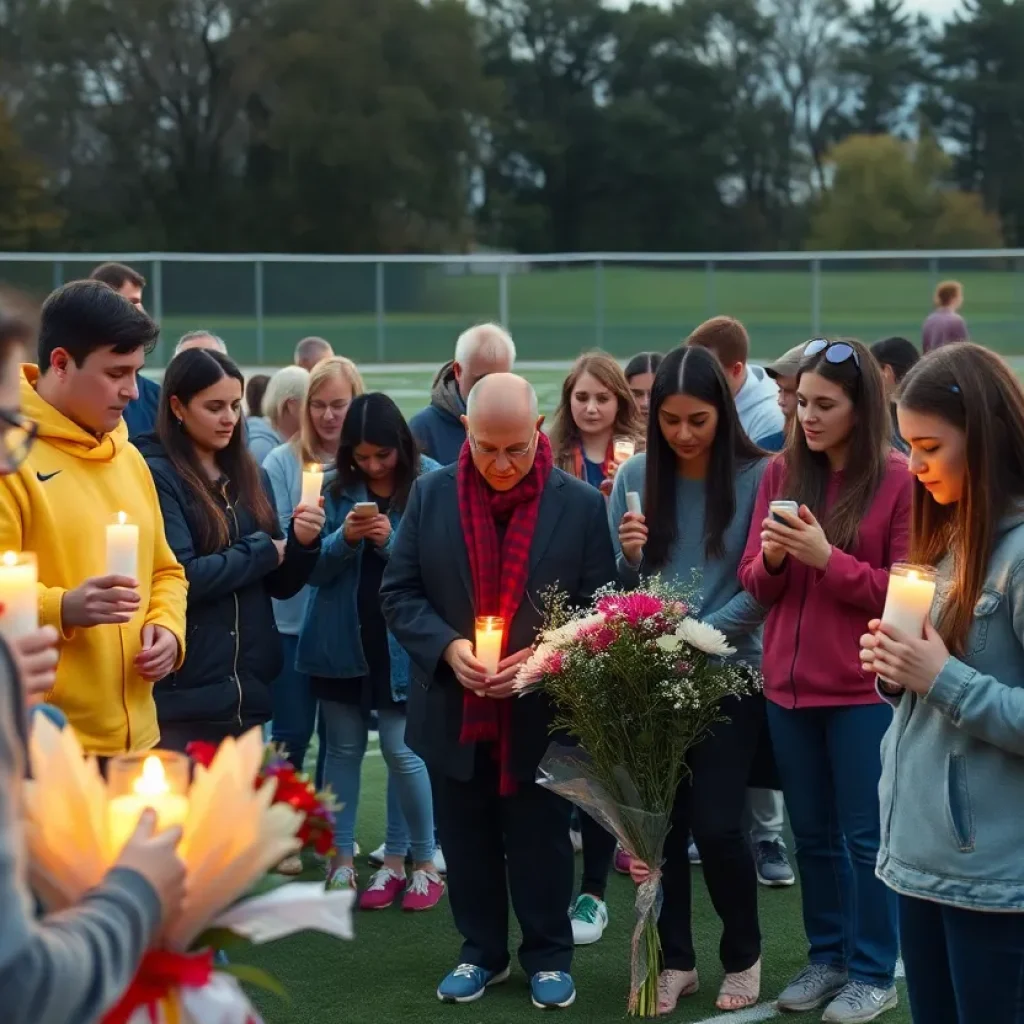 Community gathering in remembrance of Allison Castillo