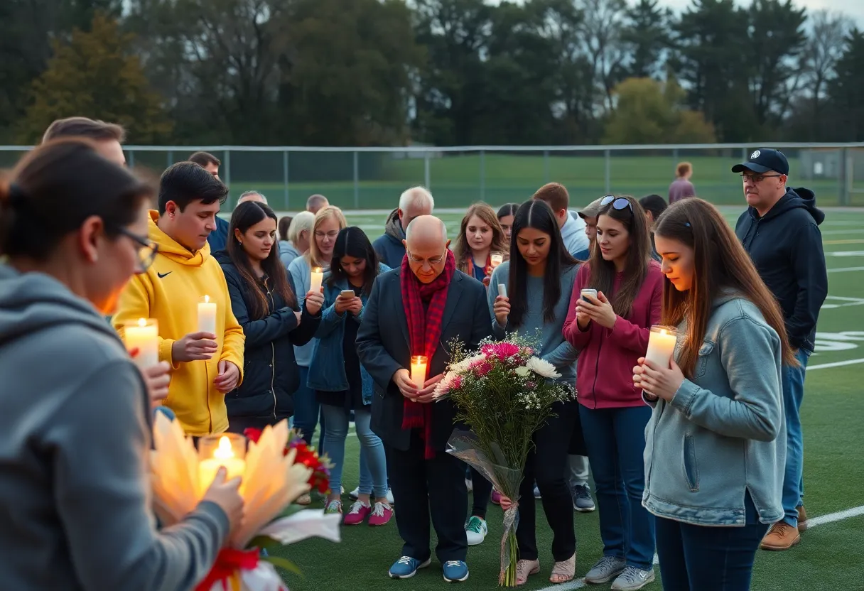 Community gathering in remembrance of Allison Castillo