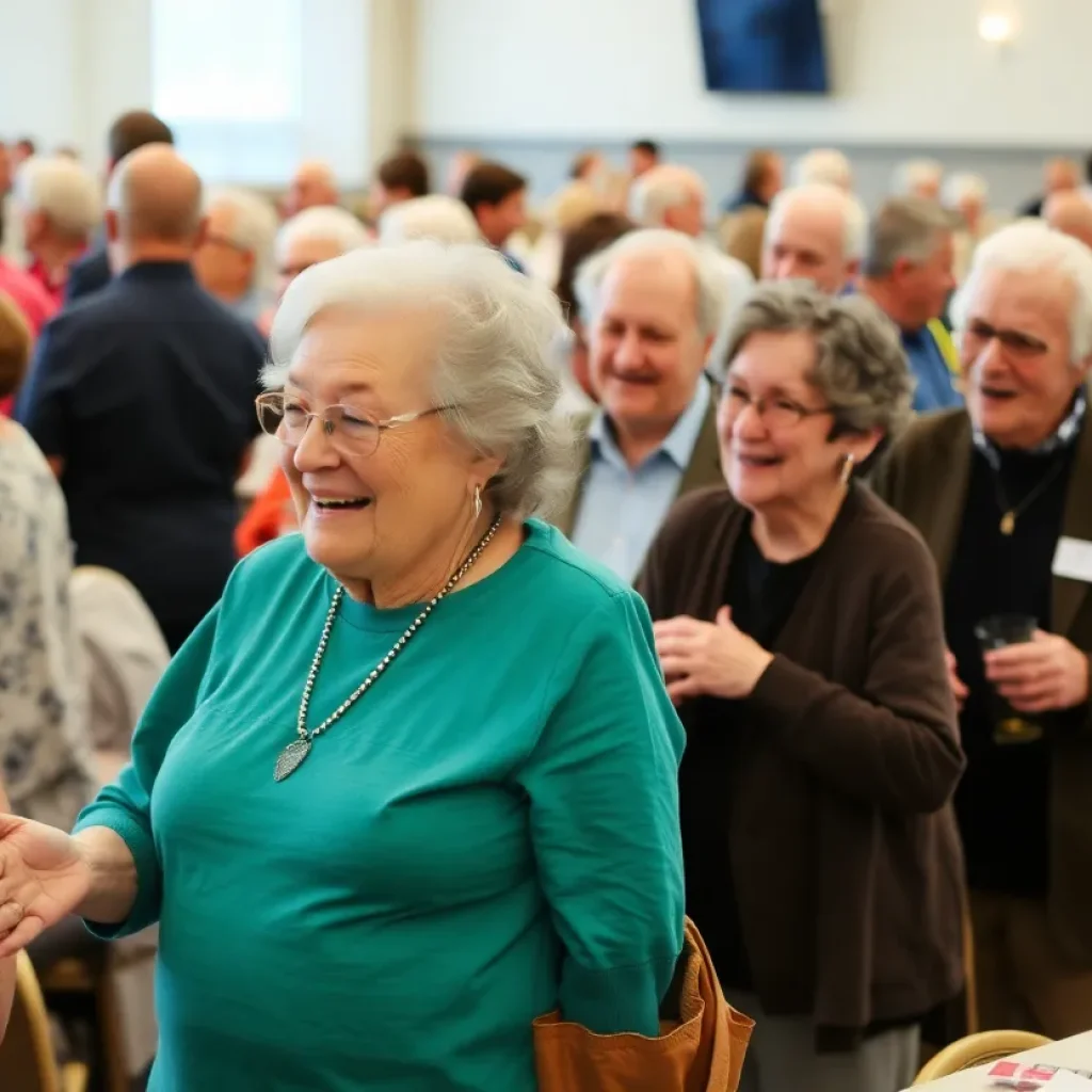 Seniors engaging at a community event.