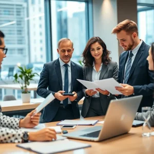 Office of DisruptiX Talent Solutions in Irvine with financial professionals