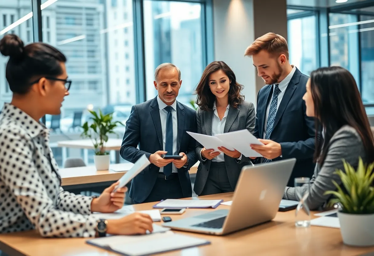 Office of DisruptiX Talent Solutions in Irvine with financial professionals