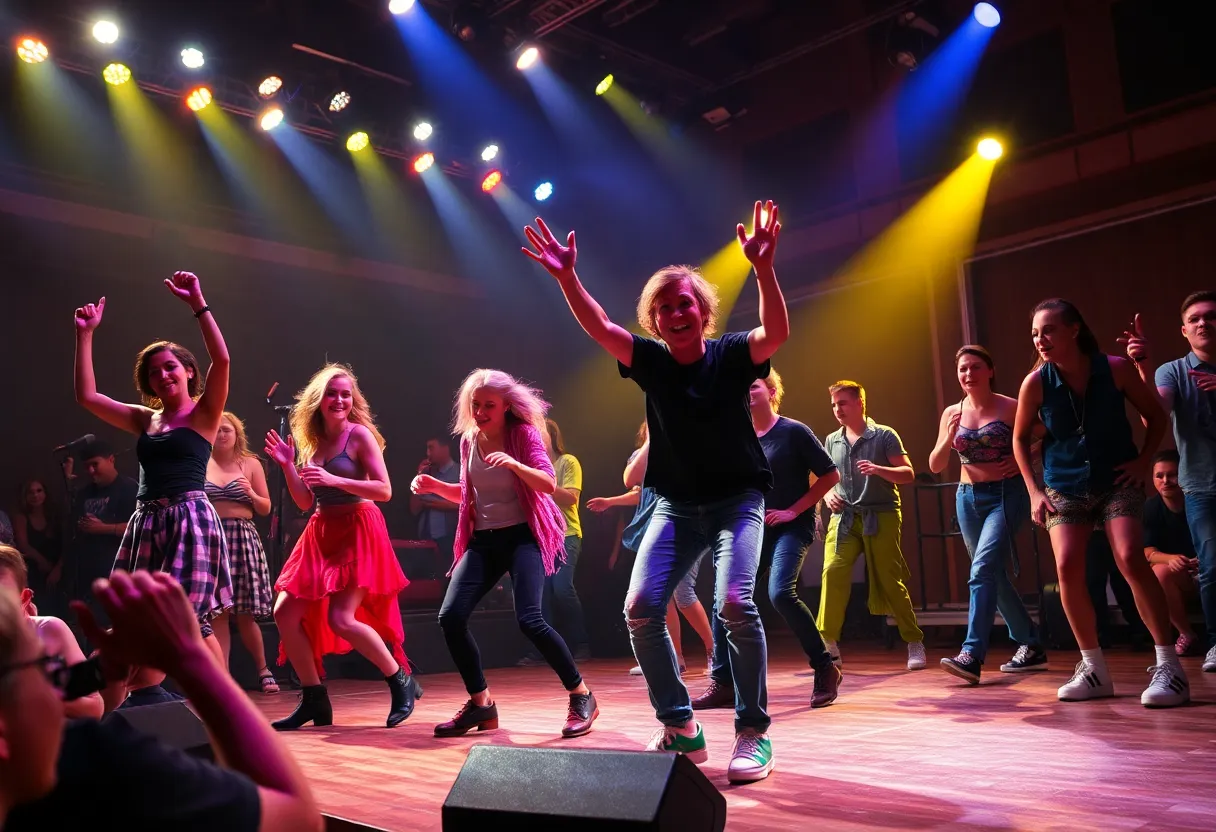 Footloose musical performance on stage
