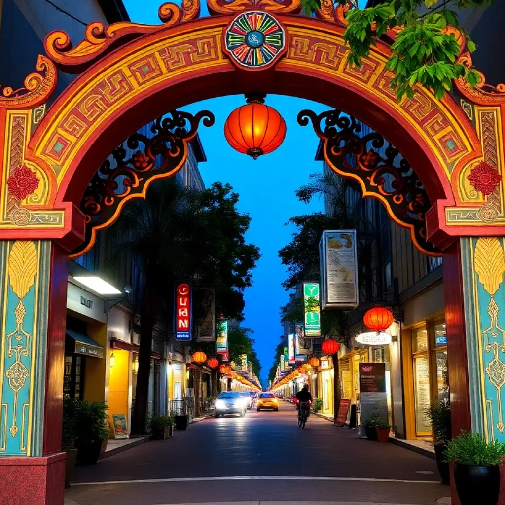 Architectural design of Little Saigon archway