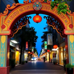 Architectural design of Little Saigon archway