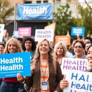 Crowd at Michael Maxsenti campaign rally in California