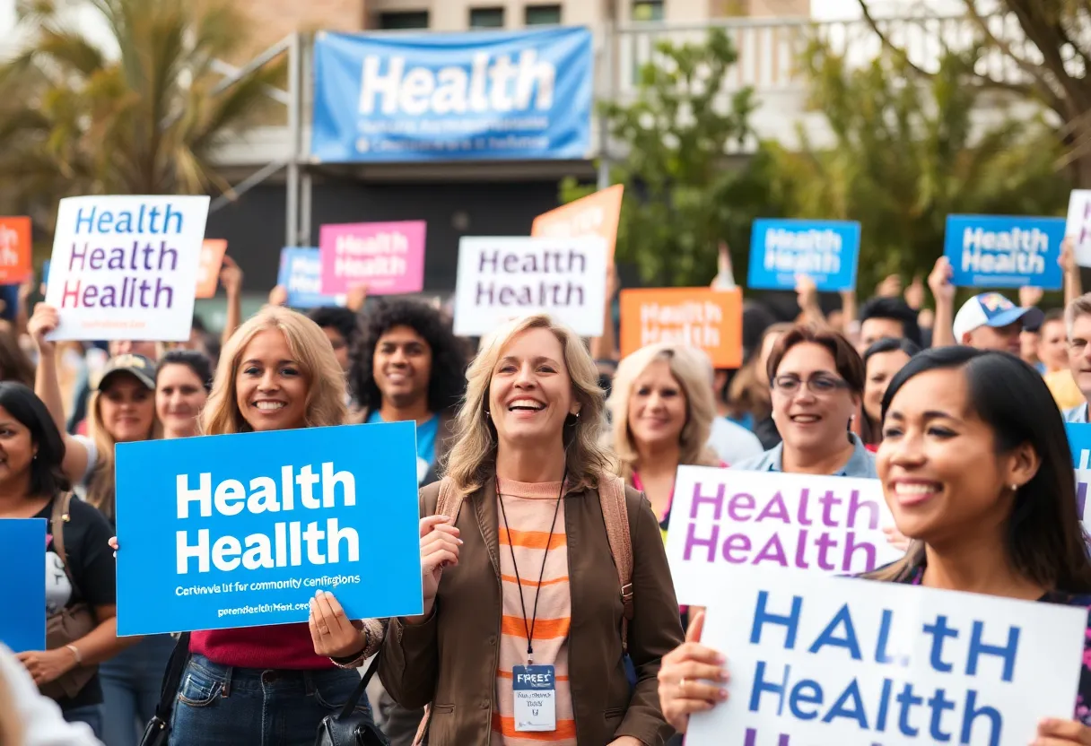 Crowd at Michael Maxsenti campaign rally in California