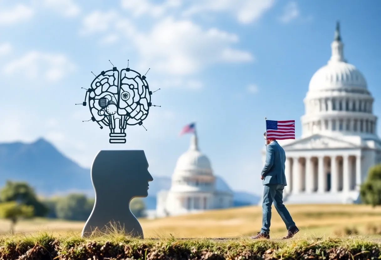 Illustration representing Meta's PAC and AI innovation