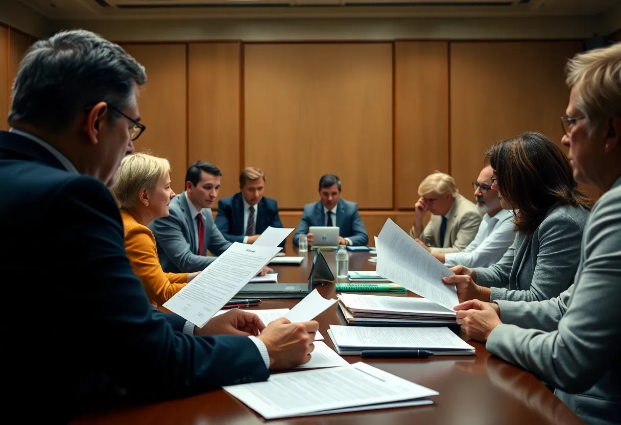 Orange County Board of Supervisors meeting discussing voter data