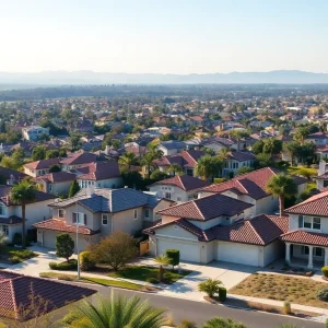 Residential homes in Orange County reflecting the housing crisis.