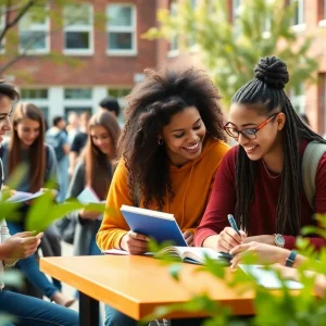 Students at Vanguard University engaging in educational activities on campus.