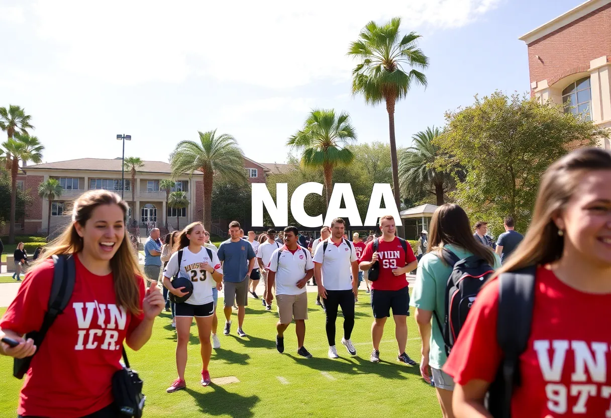 Vanguard University students engaging in various sports on campus