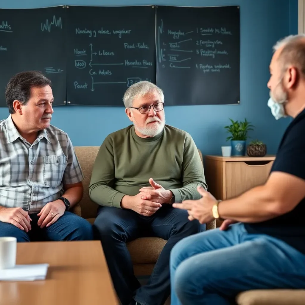 Veterans receiving mental health support in a community setting