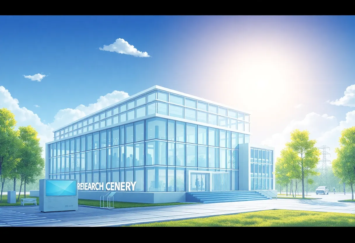 Amgen research and development center illustration