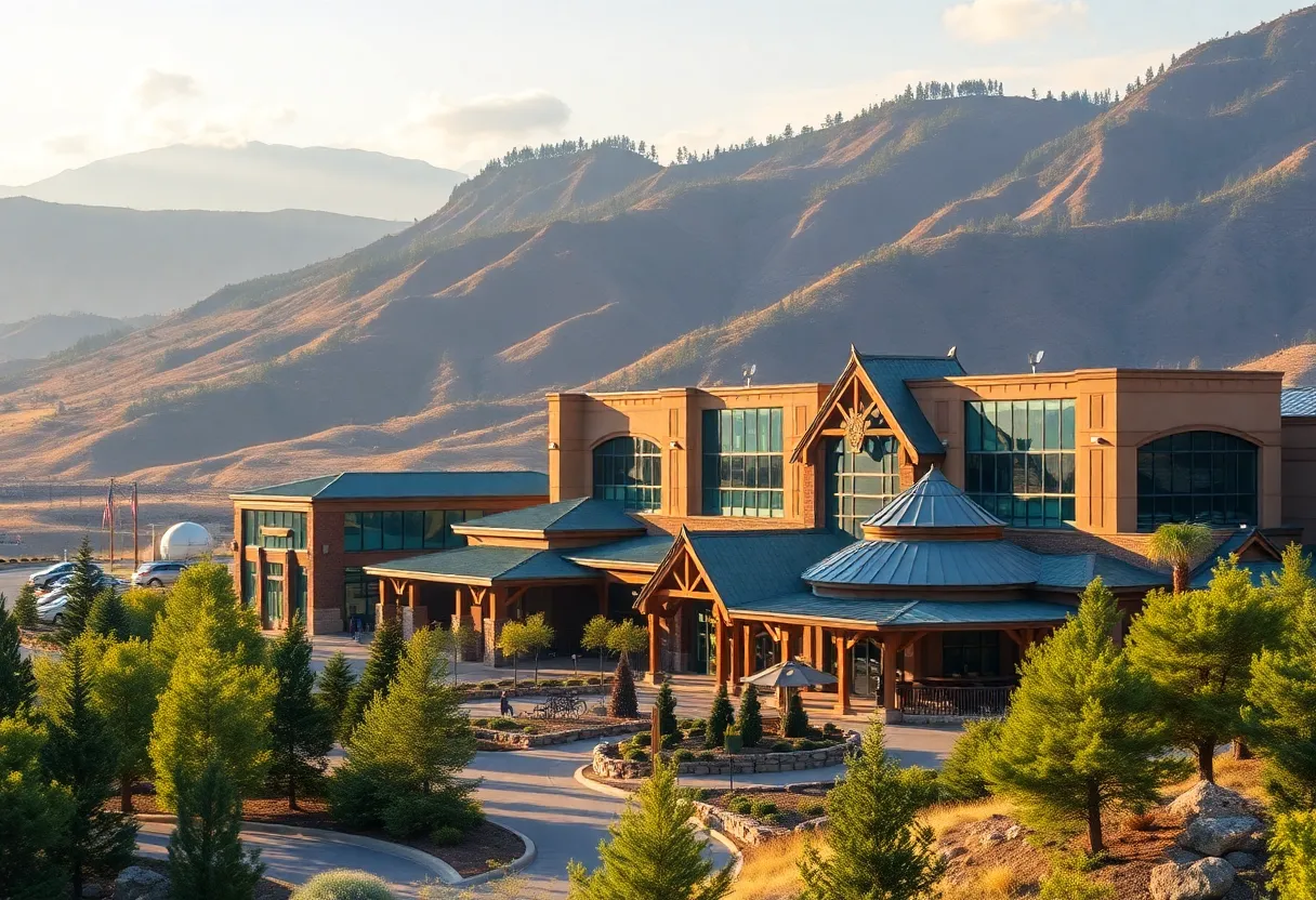 Rendering of a new casino resort in Northern California