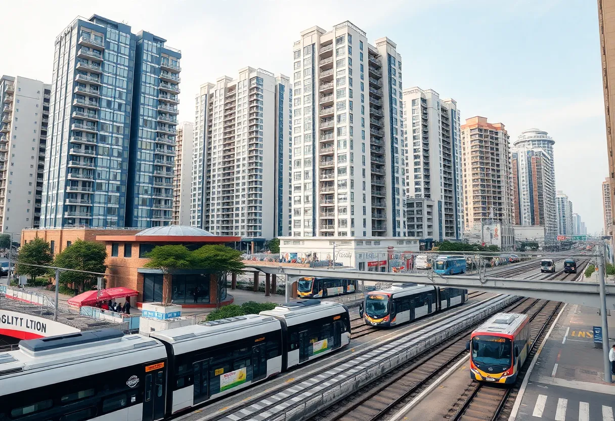High-density housing near transit in California