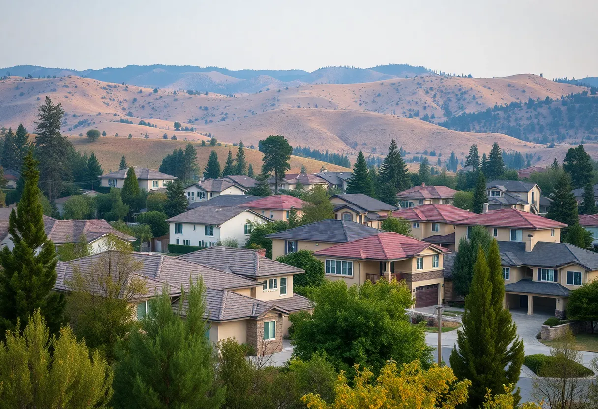 Fireproof homes in a California neighborhood