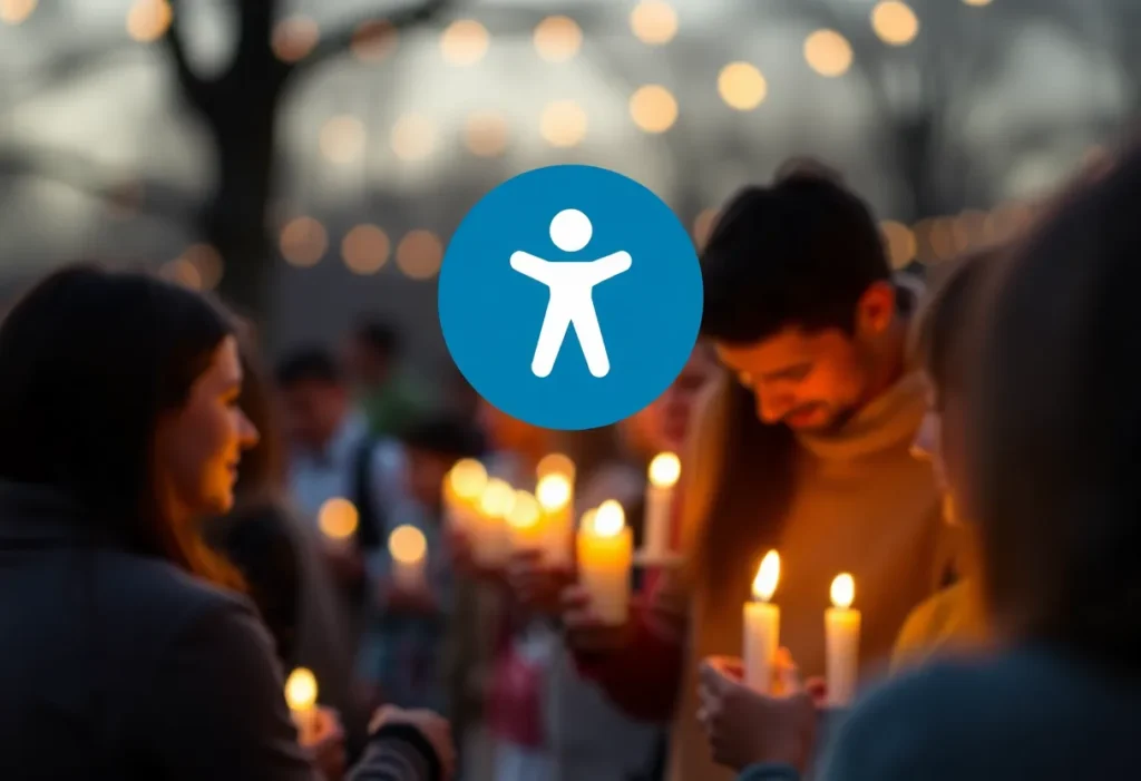 A symbolic representation of community support against child molestation