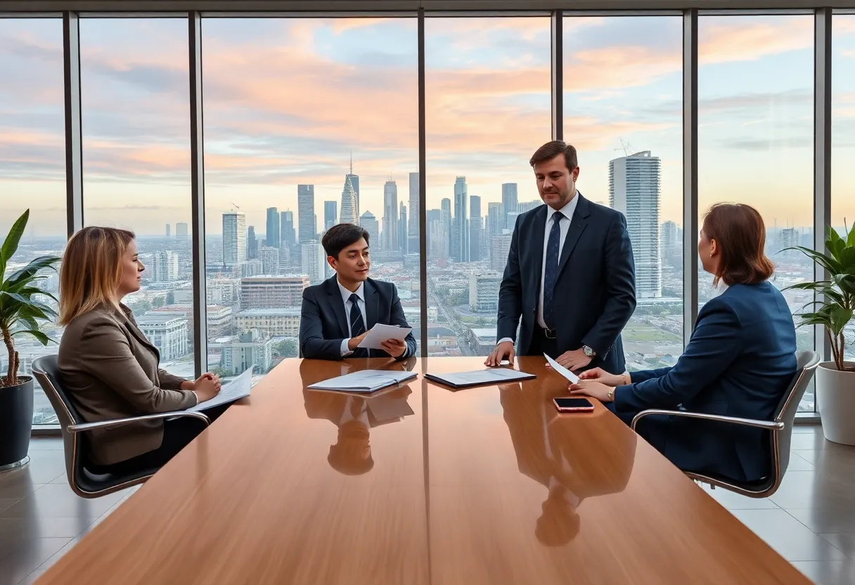Eastdil Secured team discussing housing investment strategies