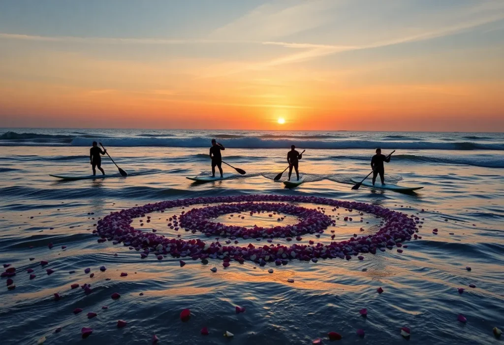 Surfers paddle out in memory of Kolby Aipa