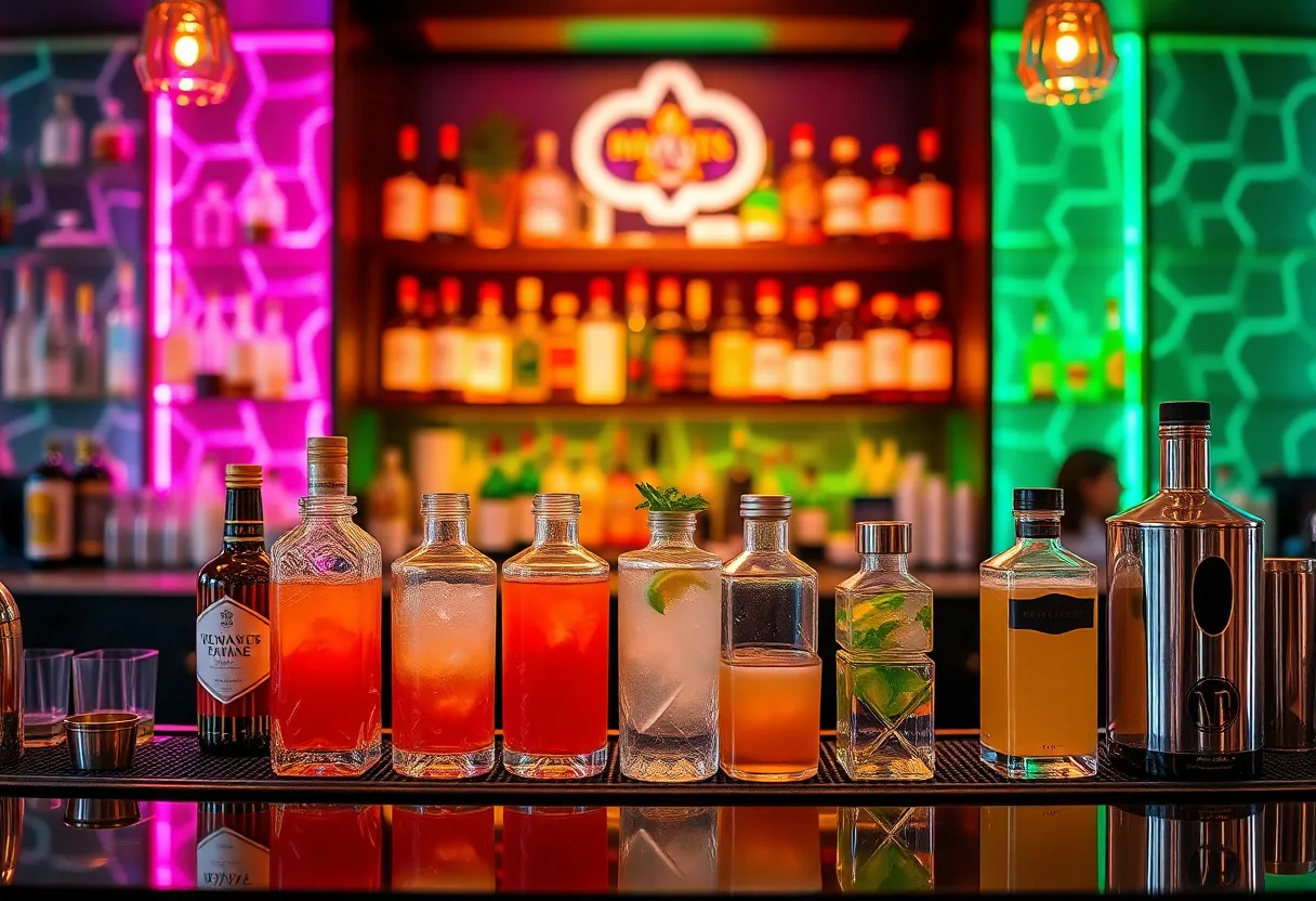 Premium mixers from Q MIXERS showcased at a modern cocktail bar