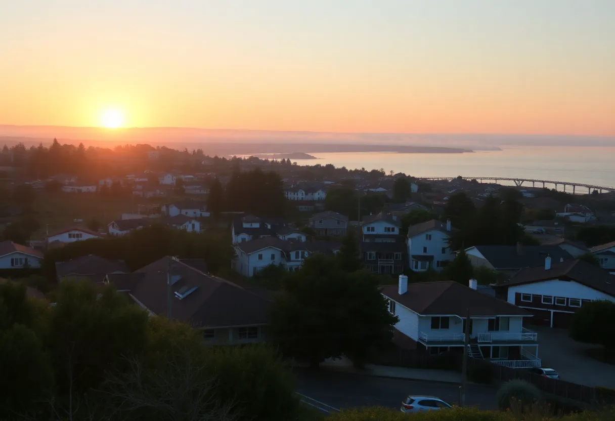 A sunset view of Santa Cruz, symbolizing community remembrance.