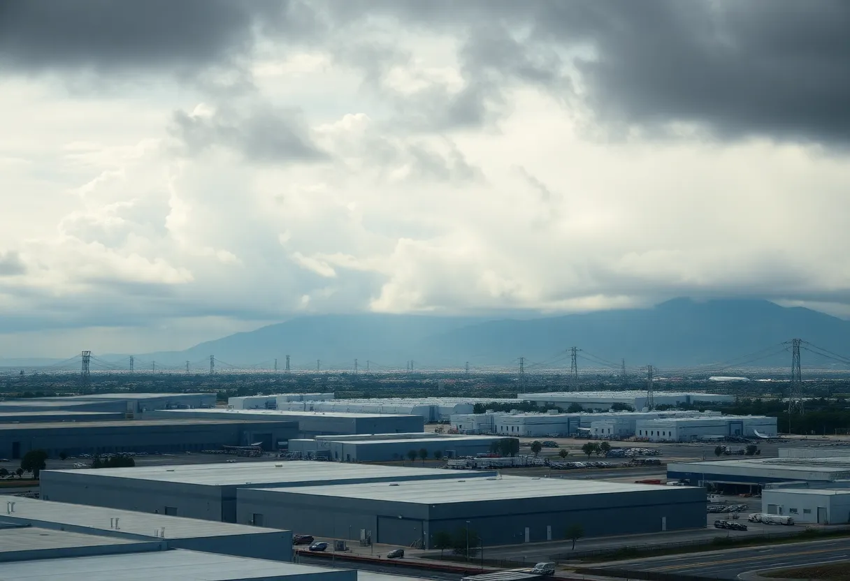 Warehouse facilities in Southern California representing the industrial real estate market.