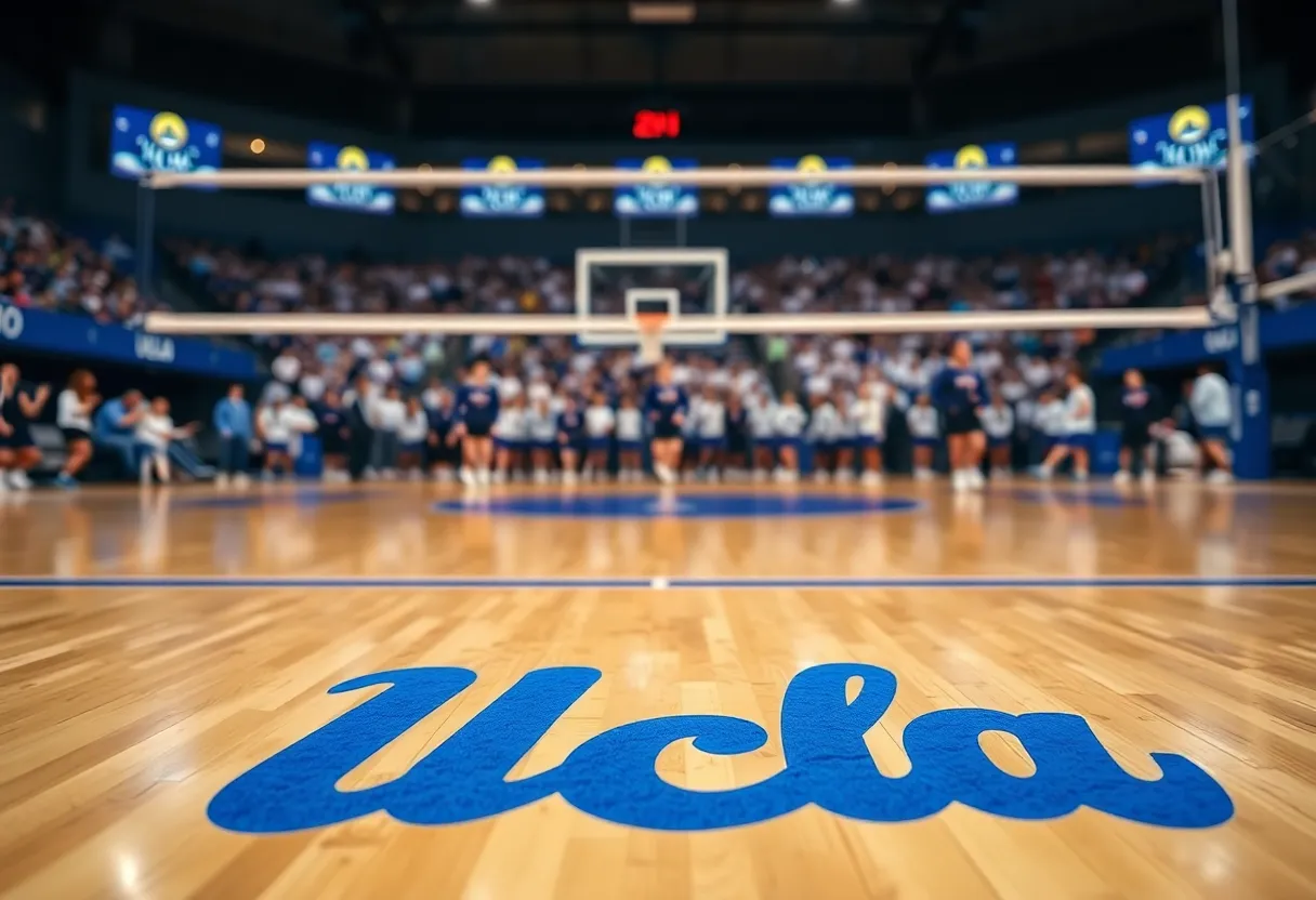 UCLA men's volleyball team during a match