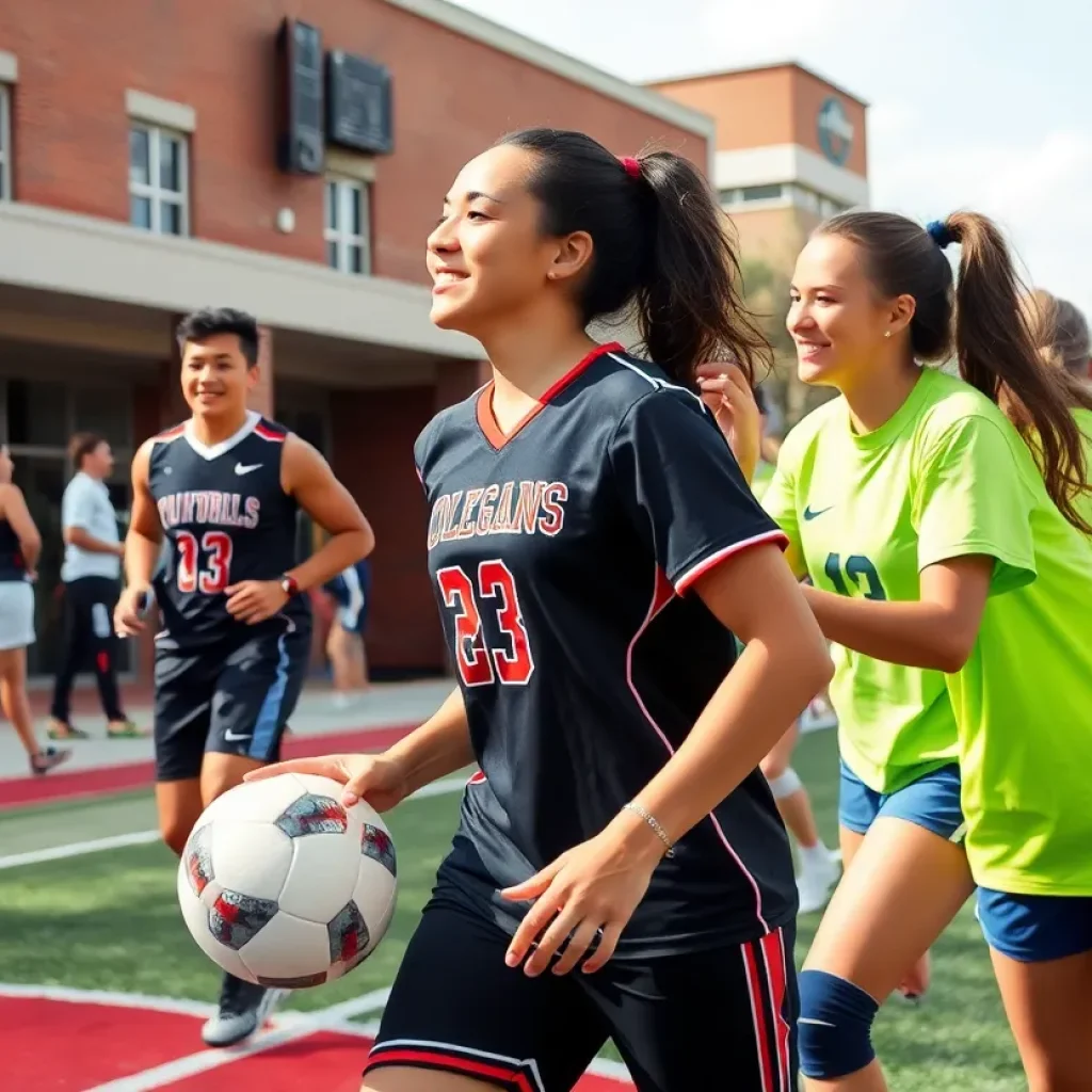 Athletes from Vanguard University competing in NCAA sports