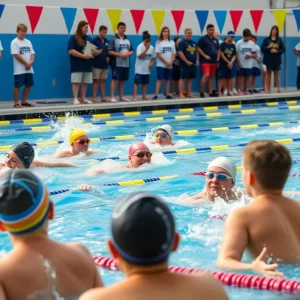Swimmers competing at the Coastal Carolina Aquatic Association Championships