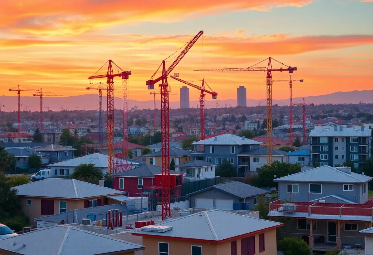 Construction site illustrating infrastructure development in California