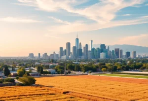California skyline illustrating economic growth