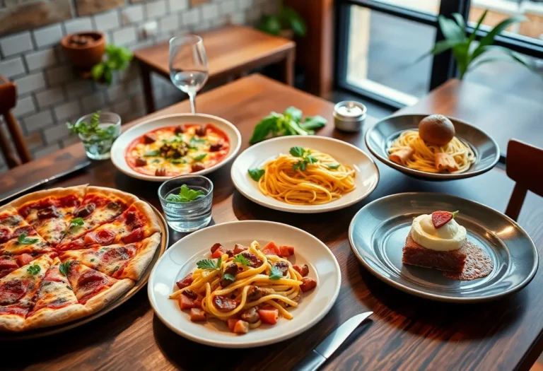 Gourmet dishes from Beachwood Pizza & Beer honoring Chef John Ash.