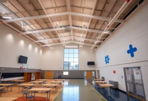 The new Freed Center at Vanguard University with gymnasium and classrooms