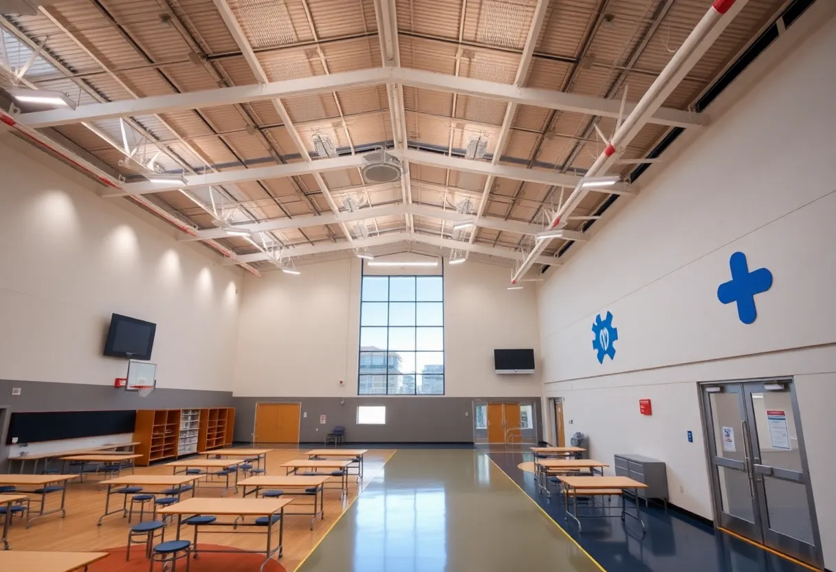 The new Freed Center at Vanguard University with gymnasium and classrooms