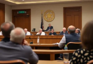 City council members in Huntington Beach discussing housing initiatives