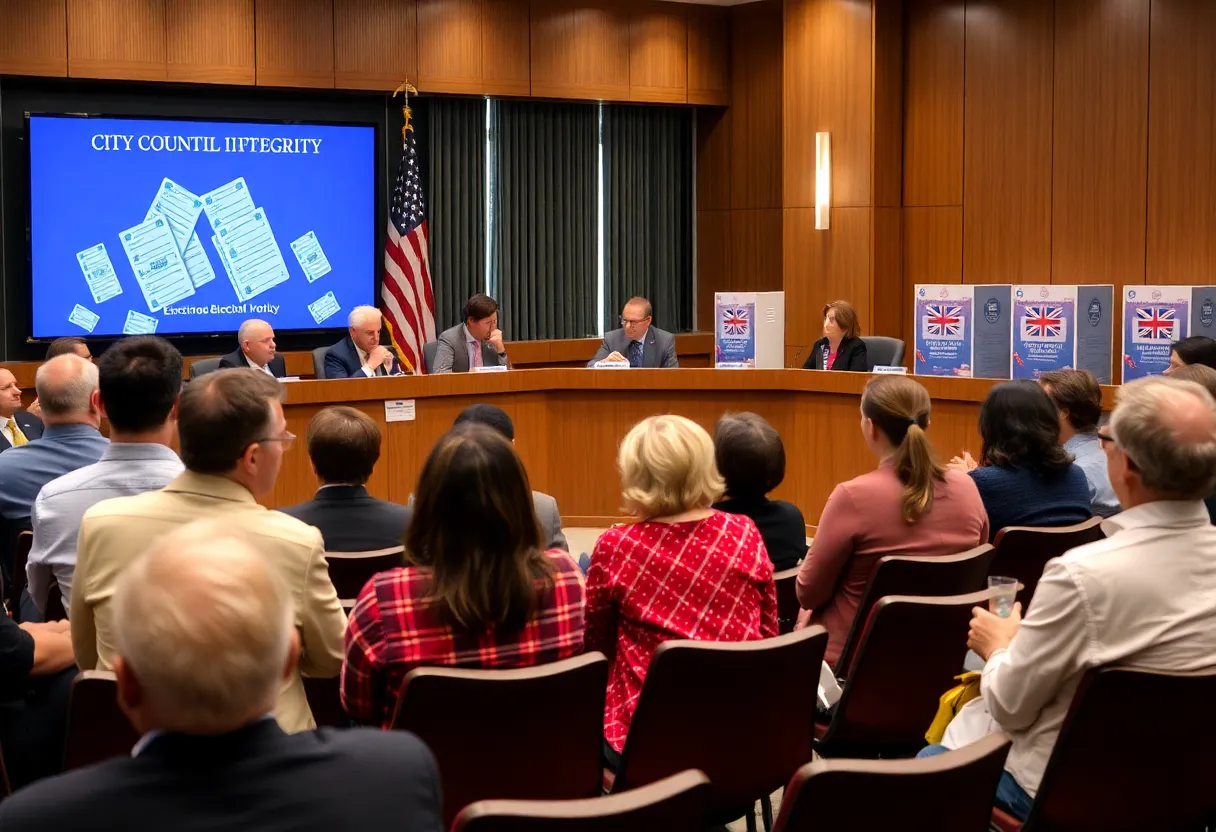 Huntington Beach City Council discussing election integrity