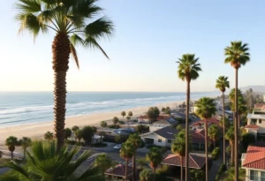 Scenic view of Huntington Beach, California