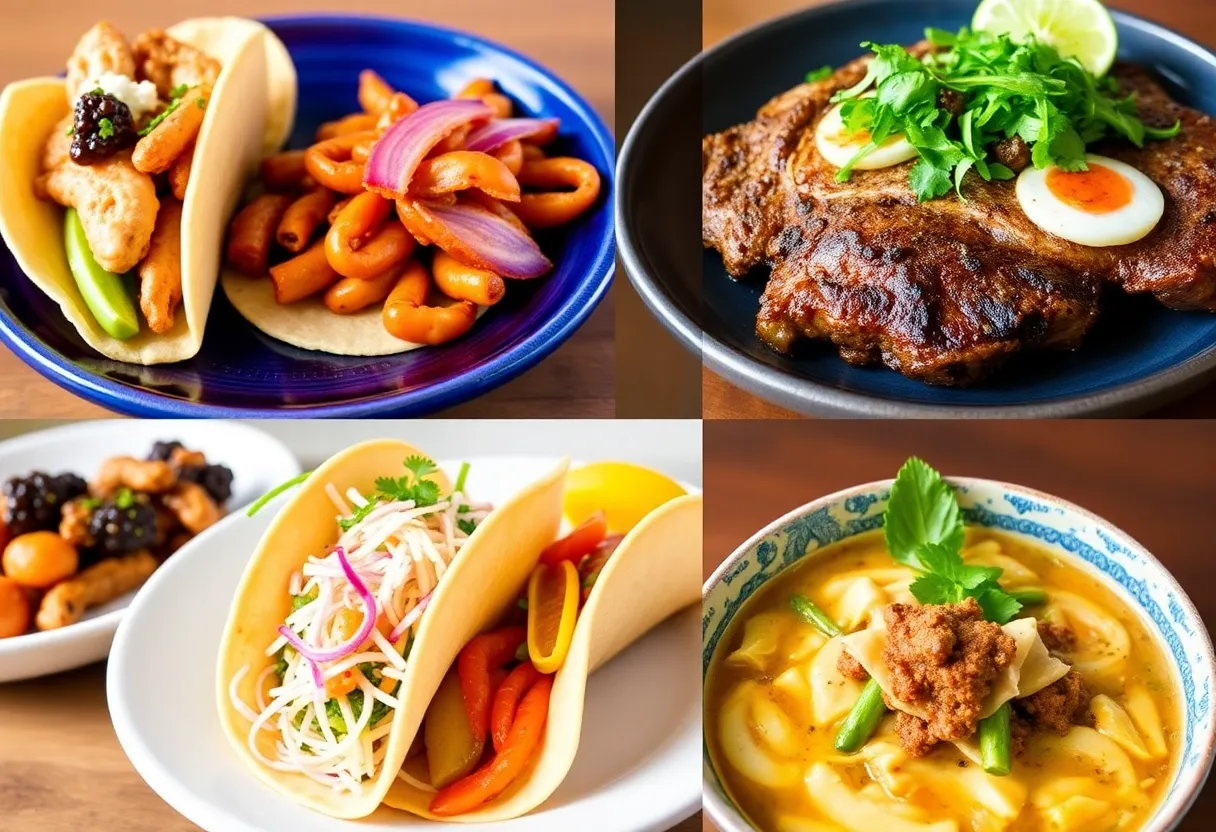 Diverse dishes from newly opened restaurants in Orange County