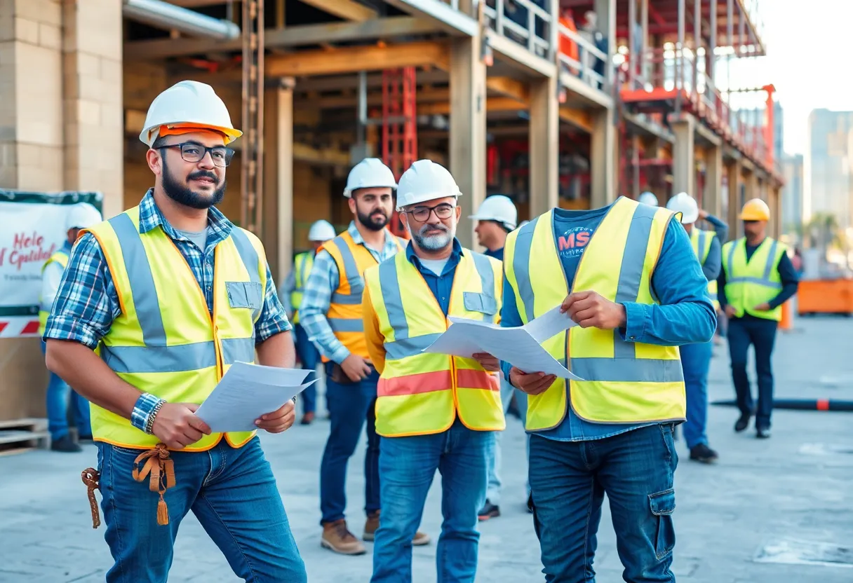 Construction site in California illustrating workers' compensation compliance